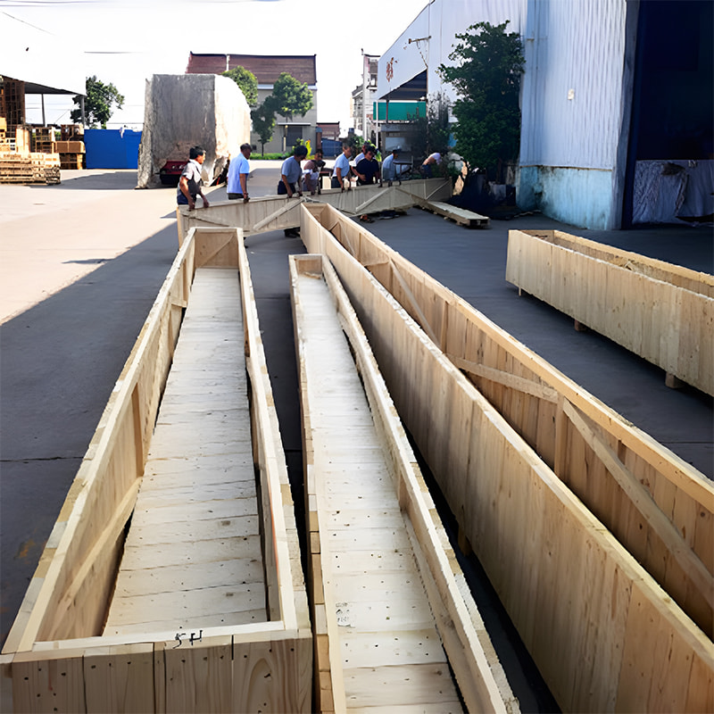 Large equipment packaging solid wooden box